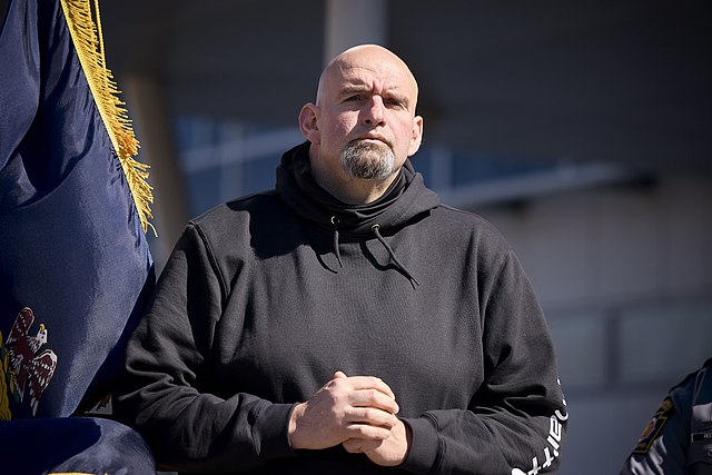 The interview with John Fetterman on NBC News is centered on his health.