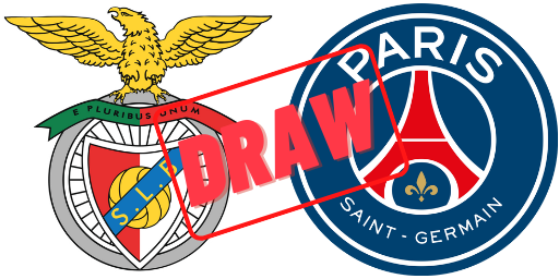 PSG Draw against Benfica in the Champions League￼