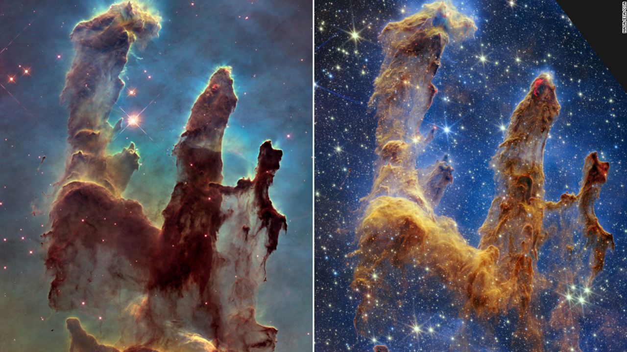 The James Webb Space Telescope has taken some stunning new pictures of the famous “Pillars of Creation.”