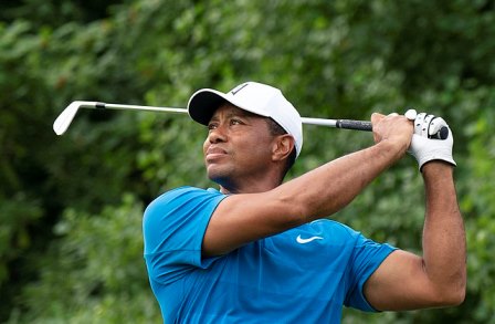 Tiger Woods trails by 5 strokes after shooting 69 at the Genesis Invitational.