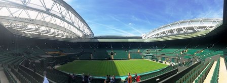 Novak Djokovic aims to make the grass look good at Wimbledon.