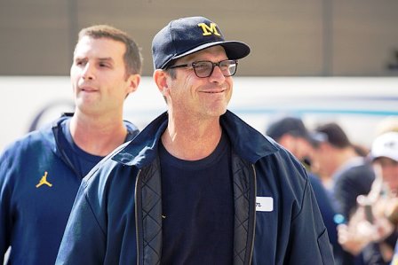 Jim Harbaugh of Michigan is barred from the Big Ten